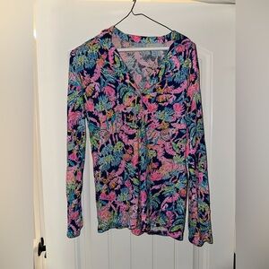 Lily Pulitzer Long Sleeve Sleep Top